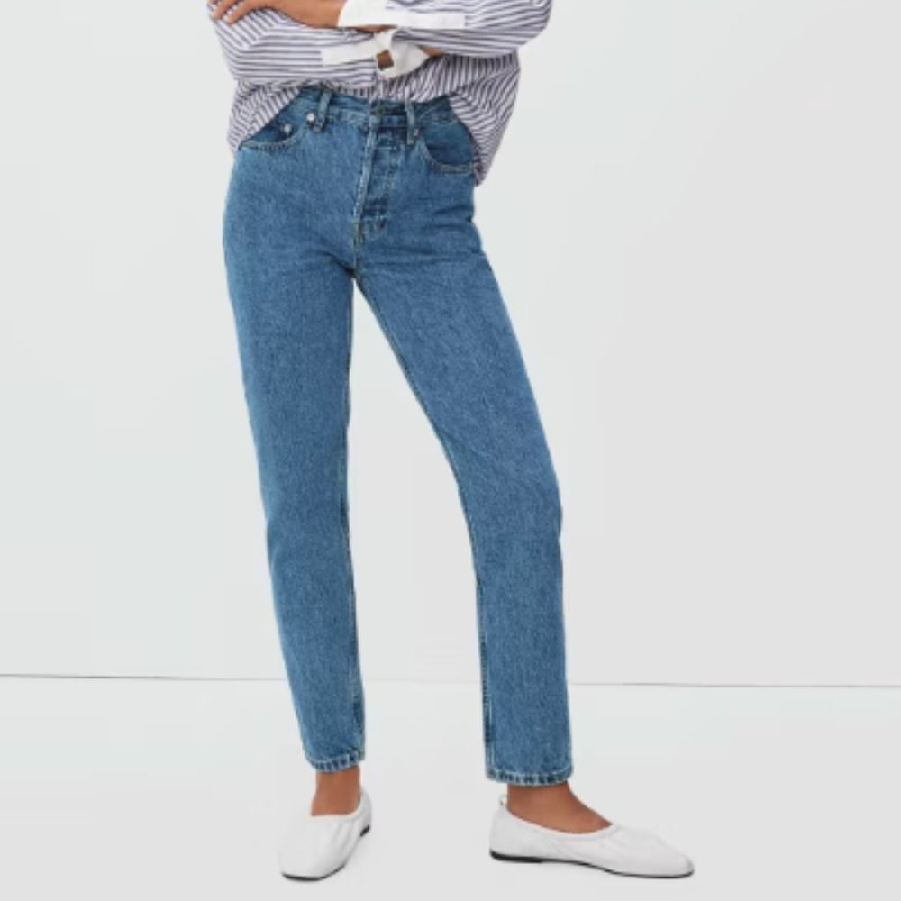 Everlane "The 90's Cheeky Jean" Medium Color  | Size 23 Crop